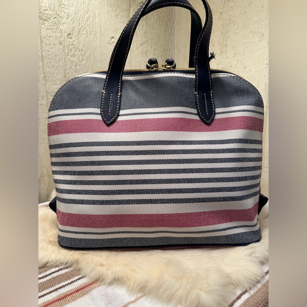 Dooney & Bourke Patriotic Striped Satchel - Picture 4 of 6